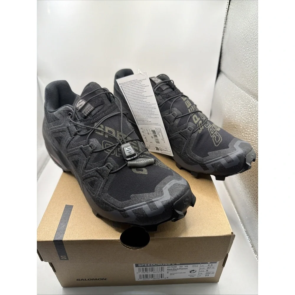 Salomon Speedcross 6 W - Women‎ Trail Running Shoes  Size 6 Black. New
